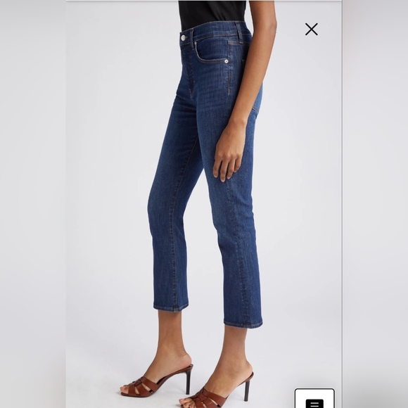 Veronica Beard Carly Kick Flare Jeans In Bright Blue Size 26 - Picture 2 of 12